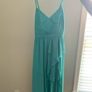 Blue high low dress